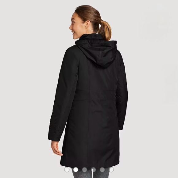 Eddie Bauer Women's Girl on the Go Insulated Waterproof Trench Coat
Black Large - Picture 2 of 16